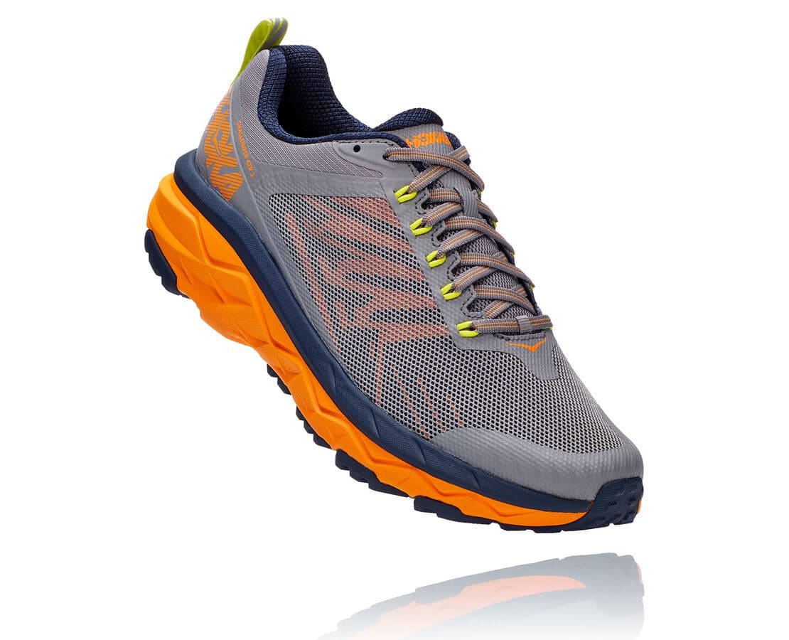Hoka One One Challenger Atr 5 Herren Wanderschuhe Grau / HellGold | (DE-3479HAROS)
